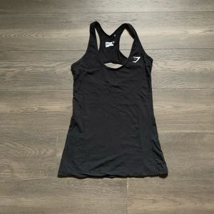 Black gymshark cutout tank top